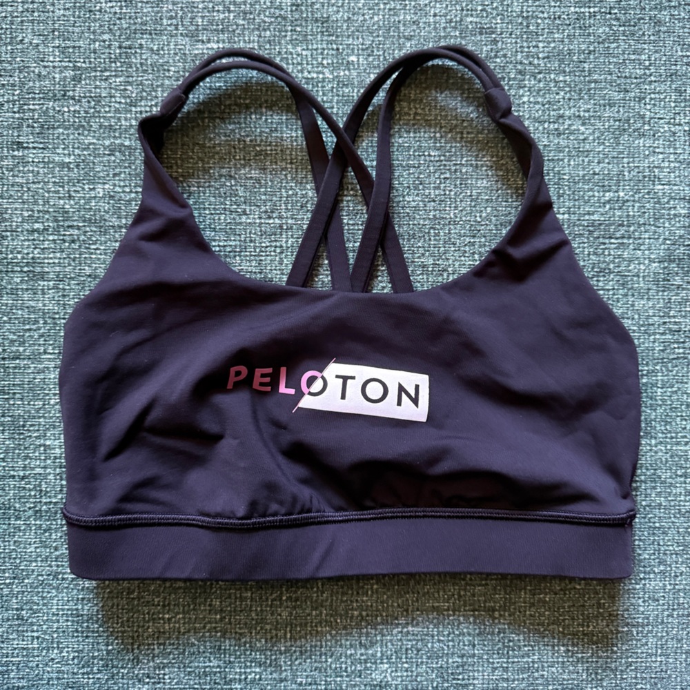 Lululemon x peloton sports bra purple
